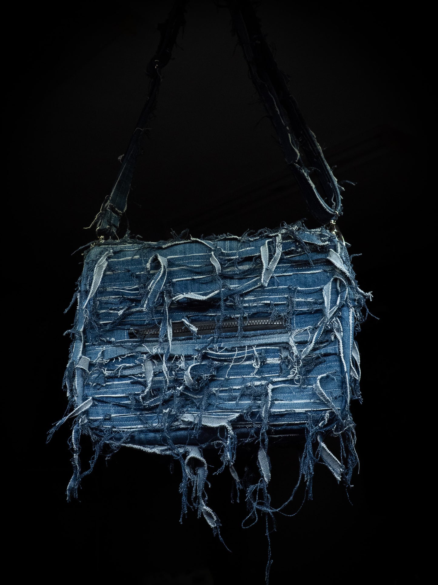 Ripped Denim Bag