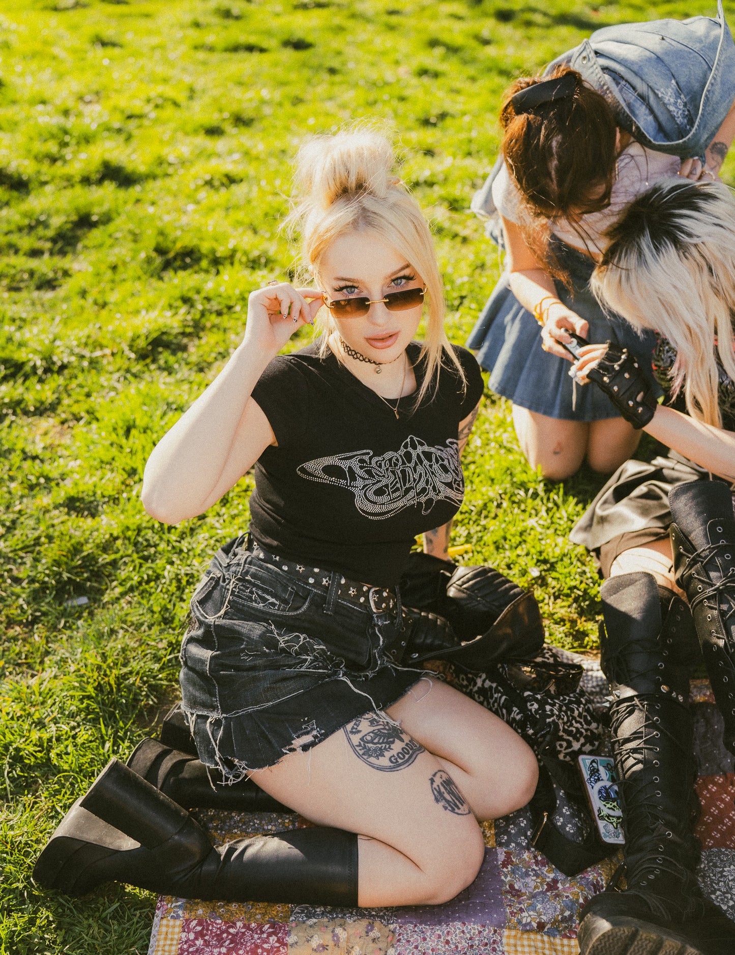 Clean Black Shiny Babytee