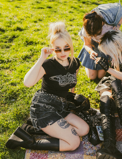 Clean Black Shiny Babytee