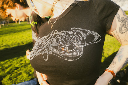 Clean Black Shiny Babytee