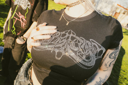 Clean Black Shiny Babytee