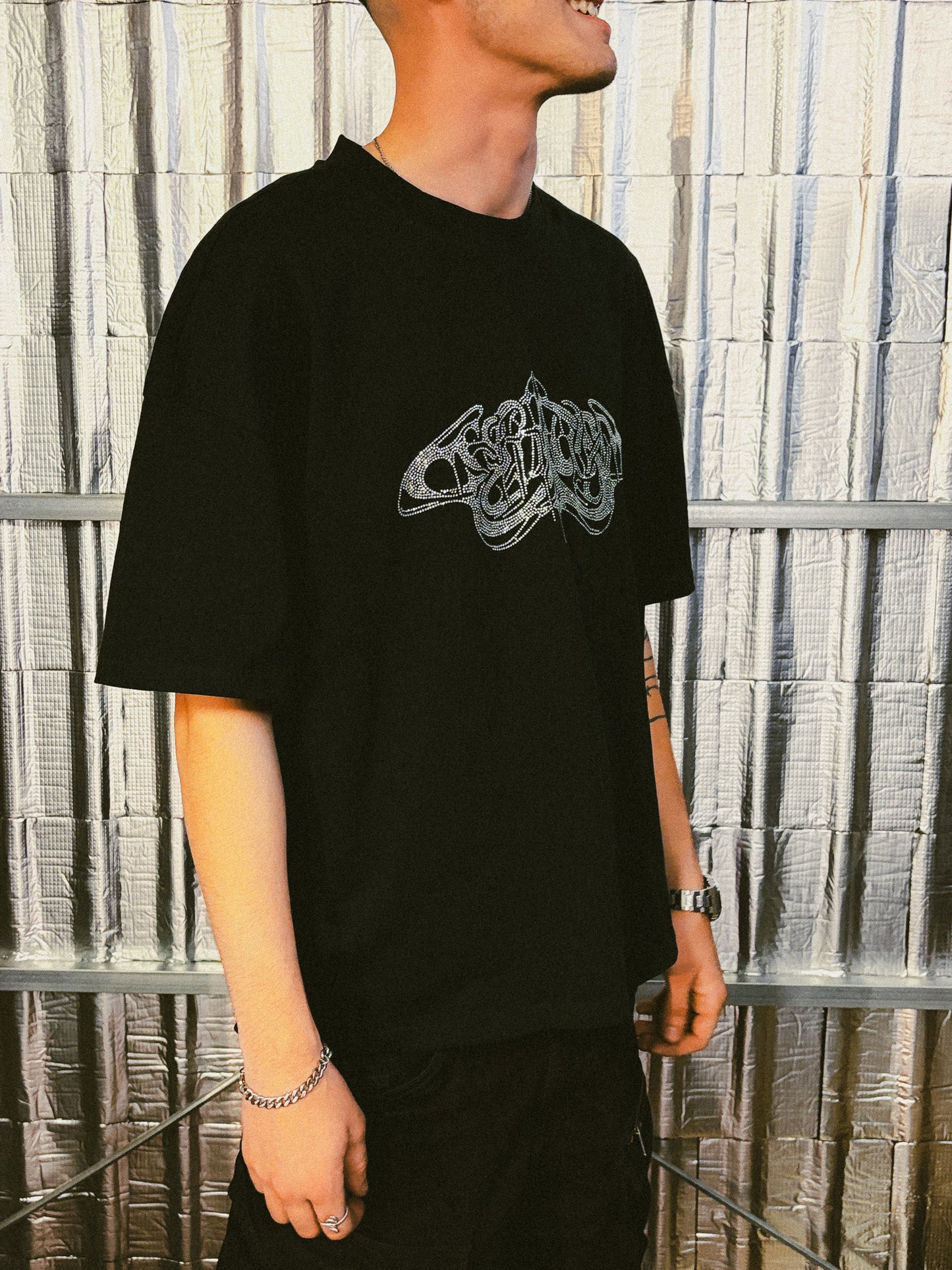 Clean Black Shiny Tee
