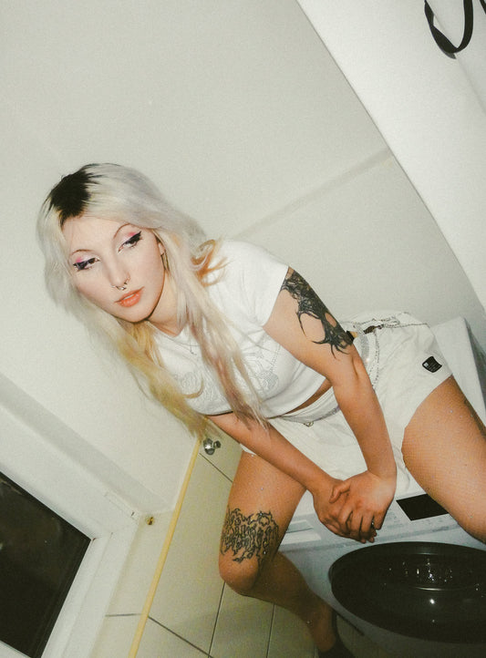 Clean White Shiny Babytee